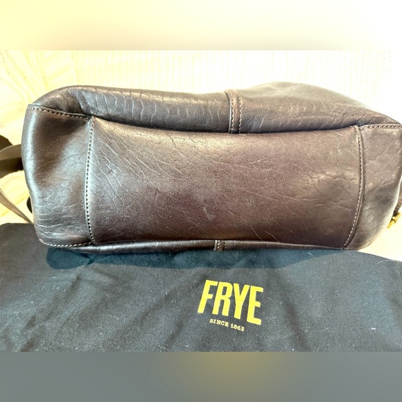 FRYE Gia Purse Rich Espresso Brown Leather Convertible Shoulder Bag Backpack - Picture 12 of 13